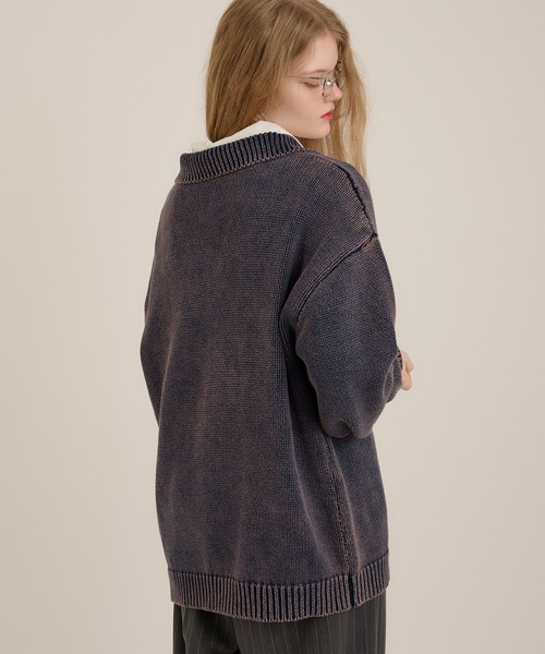 MUHET(ミュエータ)の「加工襟付きニット(ニット/セーター・レディース・ネイビー/ブラック・MEDIUM/X-LARGE)」の19枚目の写真