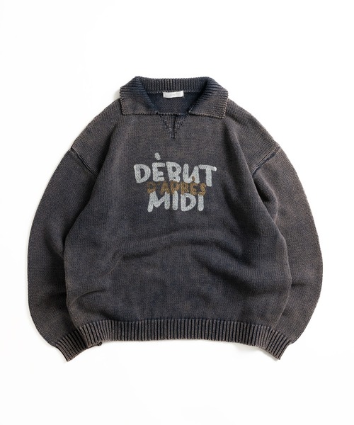 MUHET(ミュエータ)の「加工襟付きニット(ニット/セーター・レディース・ネイビー/ブラック・MEDIUM/X-LARGE)」の14枚目の写真