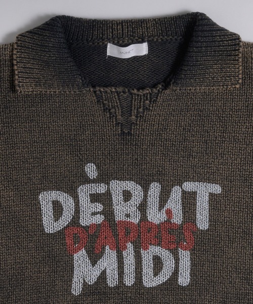 MUHET(ミュエータ)の「加工襟付きニット(ニット/セーター・レディース・ネイビー/ブラック・MEDIUM/X-LARGE)」の5枚目の写真