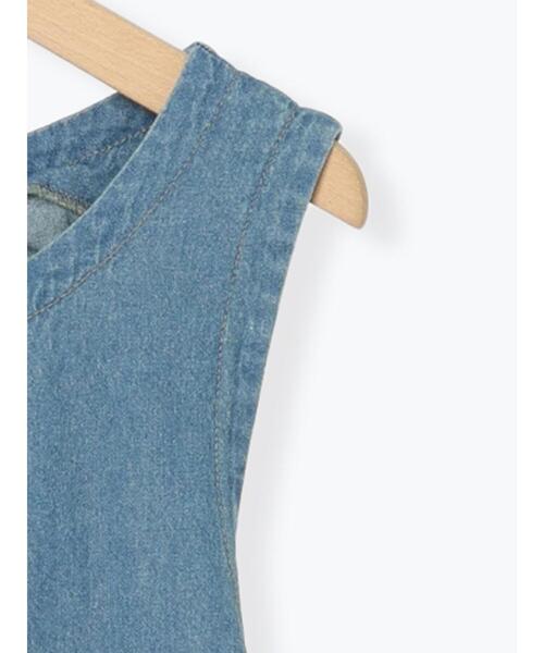 ehka sopo(エヘカソポ)の「デニムバックリボンワンピース(ワンピース・レディース・ブルー/サックスブルー/ネイビー・F)」の5枚目の写真