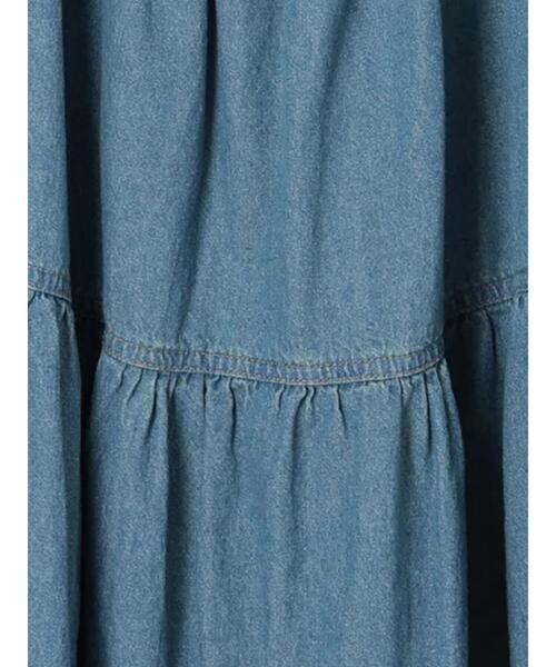 ehka sopo(エヘカソポ)の「デニムバックリボンワンピース(ワンピース・レディース・ブルー/サックスブルー/ネイビー・F)」の8枚目の写真