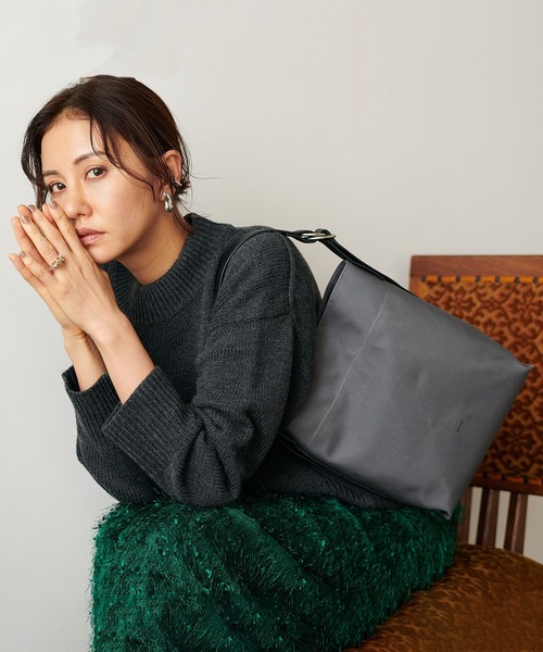 Jines（ジネス）の「PVCキャンバス ショルダー【BEAURE/ヴュレ】（ショルダーバッグ・レディース・チャコールグレー/ブルー・フリー）」の18枚目の写真