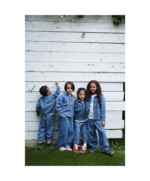 Catchup(ケチャップ)の「【Catchup】デニムパンツ(デニムパンツ・キッズ・ネイビー/サックスブルー・150cm/100㎝/110㎝/120㎝/130㎝/140㎝)」の4枚目の写真