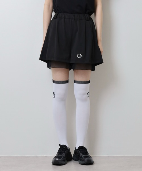 CECIL McBEE（セシルマクビー）の「チュールレイヤードショートパンツ（その他パンツ・レディース・ブラック/ホワイト・1(S)/2(M)）」の11枚目の写真