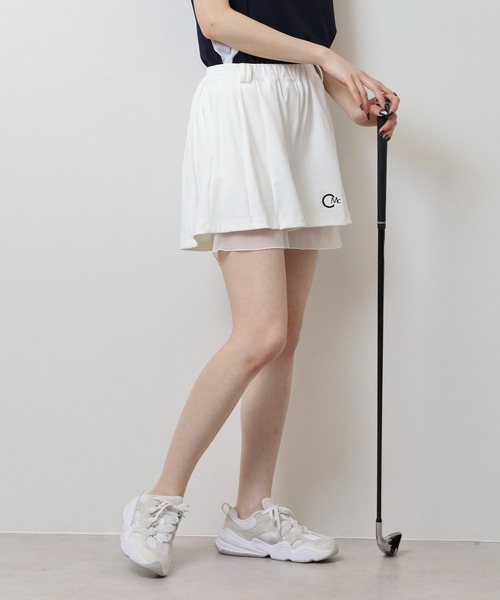 CECIL McBEE（セシルマクビー）の「チュールレイヤードショートパンツ（その他パンツ・レディース・ブラック/ホワイト・1(S)/2(M)）」の5枚目の写真