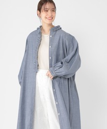 ダンガリーフリルワンピース