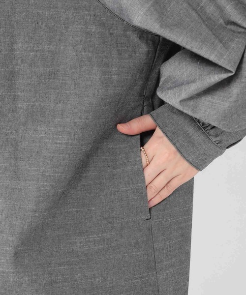 studio CLIP（スタディオクリップ）の「ダンガリーフリルワンピース（ワンピース・レディース・ブラック/ブルー・FREE）」の20枚目の写真