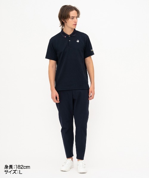 le coq sportif（ルコックスポルティフ）の「ヘランカカノコポロシャツ（ポロシャツ・メンズ・ネイビー/ホワイト/ブルー・M/L/XL/XXL/S）」の8枚目の写真