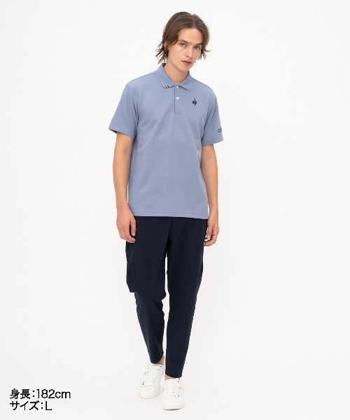 le coq sportif（ルコックスポルティフ）の「ヘランカカノコポロシャツ（ポロシャツ・メンズ・ネイビー/ホワイト/ブルー・M/L/XL/XXL/S）」の11枚目の写真