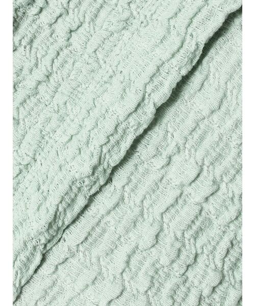 MERCURYDUO（マーキュリーデュオ）の「カットソーシャーリングトップス（Tシャツ/カットソー・レディース・オフホワイト/ミント/ブラック・FREE）」の12枚目の写真