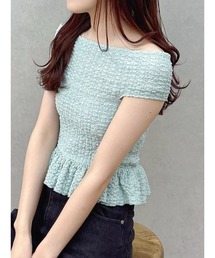 MERCURYDUO | カットソーシャーリングトップス(Tシャツ/カットソー)