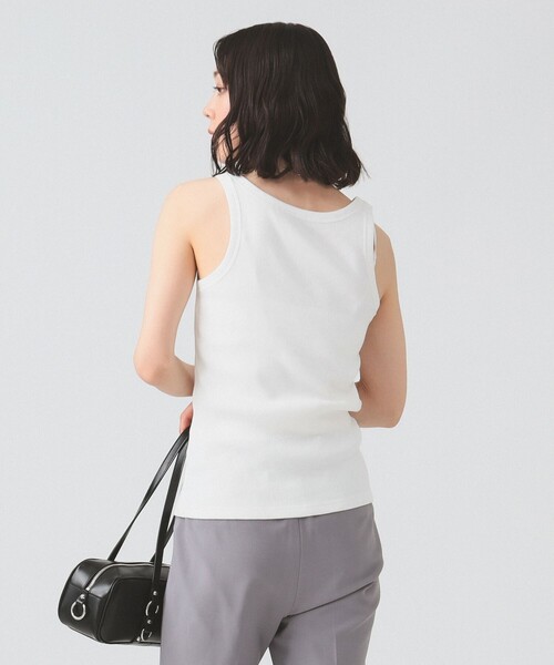 Ray BEAMS（レイビームス）の「ベーシック リブ タンクトップ（タンクトップ・レディース・ホワイト/ダークブラウン/ブラック・ONE SIZE）」の17枚目の写真