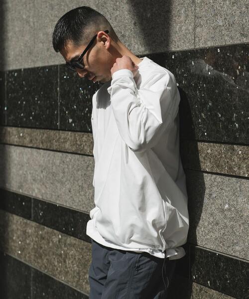 URBAN RESEARCH DOORS（アーバンリサーチドアーズ）の「URD Drawstring Long-Sleeve T-shirts（Tシャツ/カットソー・メンズ・ホワイト/グレー/ブラック・LARGE/MEDIUM）」の6枚目の写真