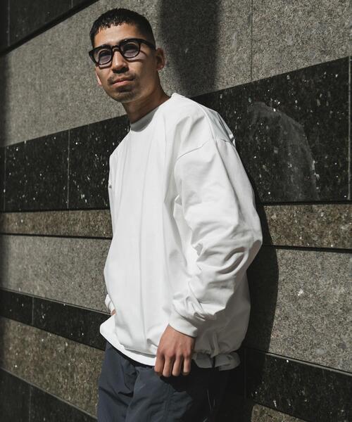 URBAN RESEARCH DOORS（アーバンリサーチドアーズ）の「URD Drawstring Long-Sleeve T-shirts（Tシャツ/カットソー・メンズ・ホワイト/グレー/ブラック・LARGE/MEDIUM）」の7枚目の写真