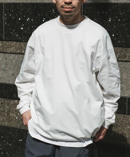 URBAN RESEARCH DOORS（アーバンリサーチドアーズ）の「URD Drawstring Long-Sleeve T-shirts（Tシャツ/カットソー・メンズ・ホワイト/グレー/ブラック・LARGE/MEDIUM）」の8枚目の写真