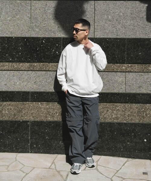 URBAN RESEARCH DOORS（アーバンリサーチドアーズ）の「URD Drawstring Long-Sleeve T-shirts（Tシャツ/カットソー・メンズ・ホワイト/グレー/ブラック・LARGE/MEDIUM）」の9枚目の写真