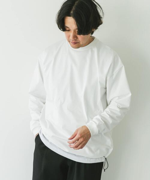 URBAN RESEARCH DOORS（アーバンリサーチドアーズ）の「URD Drawstring Long-Sleeve T-shirts（Tシャツ/カットソー・メンズ・ホワイト/グレー/ブラック・LARGE/MEDIUM）」の12枚目の写真