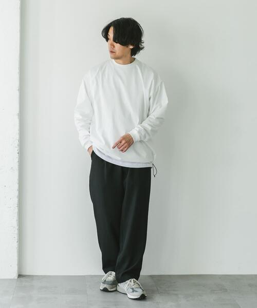 URBAN RESEARCH DOORS（アーバンリサーチドアーズ）の「URD Drawstring Long-Sleeve T-shirts（Tシャツ/カットソー・メンズ・ホワイト/グレー/ブラック・LARGE/MEDIUM）」の16枚目の写真
