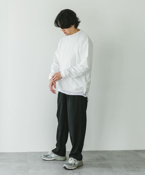 URBAN RESEARCH DOORS（アーバンリサーチドアーズ）の「URD Drawstring Long-Sleeve T-shirts（Tシャツ/カットソー・メンズ・ホワイト/グレー/ブラック・LARGE/MEDIUM）」の17枚目の写真