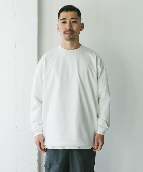 URBAN RESEARCH DOORS（アーバンリサーチドアーズ）の「URD Drawstring Long-Sleeve T-shirts（Tシャツ/カットソー・メンズ・ホワイト/グレー/ブラック・LARGE/MEDIUM）」の18枚目の写真