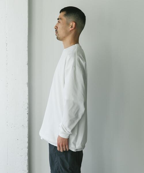 URBAN RESEARCH DOORS（アーバンリサーチドアーズ）の「URD Drawstring Long-Sleeve T-shirts（Tシャツ/カットソー・メンズ・ホワイト/グレー/ブラック・LARGE/MEDIUM）」の19枚目の写真