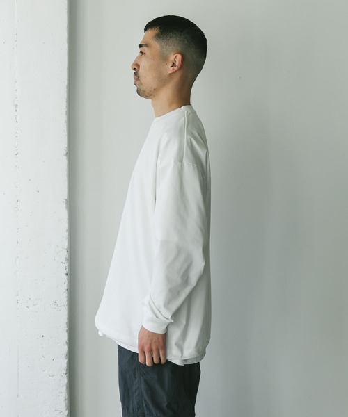 ★関税込★Project G/R★Asura Long Sleeve★White★ セール】URD Drawstring Long-Sleeve T-shirts（Tシャツ