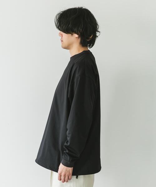 URBAN RESEARCH DOORS(アーバンリサーチドアーズ)の「URD Drawstring Long-Sleeve T-shirts(Tシャツ/カットソー・メンズ・ホワイト/グレー/ブラック・LARGE/MEDIUM)」の6枚目の写真