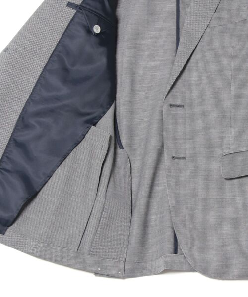 m.f.editorial(エムエフエディトリアル)の「【ストレッチ ウォッシャブル】m.f.エディトリアル メンズ Super100'S ウール 2ボタン ジャケット グレー(テーラードジャケット・メンズ・グレー/ベージュ・MEDIUM/LARGE/X-LARGE)」の4枚目の写真