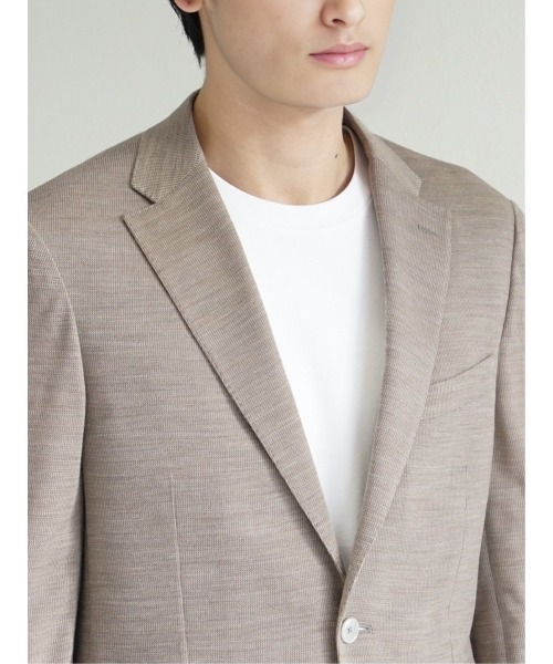 m.f.editorial(エムエフエディトリアル)の「【ストレッチ ウォッシャブル】m.f.エディトリアル メンズ Super100'S ウール 2ボタン ジャケット グレー(テーラードジャケット・メンズ・グレー/ベージュ・MEDIUM/LARGE/X-LARGE)」の11枚目の写真