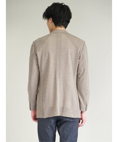 m.f.editorial(エムエフエディトリアル)の「【ストレッチ ウォッシャブル】m.f.エディトリアル メンズ Super100'S ウール 2ボタン ジャケット グレー(テーラードジャケット・メンズ・グレー/ベージュ・MEDIUM/LARGE/X-LARGE)」の14枚目の写真