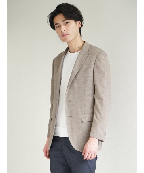 m.f.editorial(エムエフエディトリアル)の「【ストレッチ ウォッシャブル】m.f.エディトリアル メンズ Super100'S ウール 2ボタン ジャケット グレー(テーラードジャケット・メンズ・グレー/ベージュ・MEDIUM/LARGE/X-LARGE)」の16枚目の写真