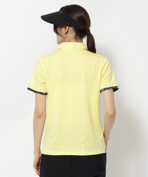 adabat（アダバット）の「UVカット/吸水速乾 クールコアロゴチェックポロシャツ（ポロシャツ・レディース・ホワイト/ベビーピンク/イエロー系その他・36/42/40/38）」の19枚目の写真