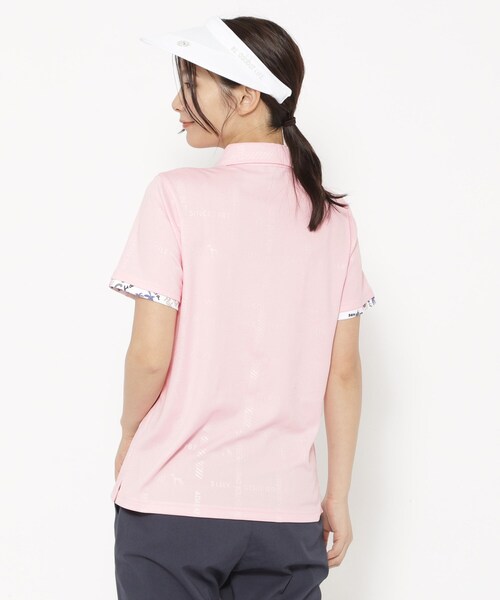 adabat（アダバット）の「UVカット/吸水速乾 クールコアロゴチェックポロシャツ（ポロシャツ・レディース・ホワイト/ベビーピンク/イエロー系その他・36/42/40/38）」の15枚目の写真