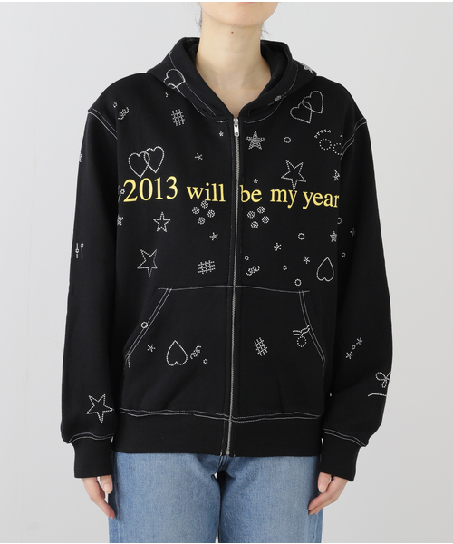 Oriens JOURNAL STANDARD(オリエンス ジャーナルスタンダード)の「【Praying/プレイング】 2013 Hoodie PRAY240 23-NAVY(パーカー・レディース・ネイビー・X-SMALL)」の3枚目の写真