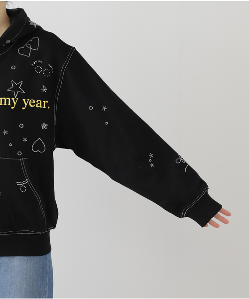 Oriens JOURNAL STANDARD(オリエンス ジャーナルスタンダード)の「【Praying/プレイング】 2013 Hoodie PRAY240 23-NAVY(パーカー・レディース・ネイビー・X-SMALL)」の7枚目の写真