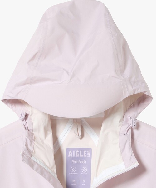 AIGLE(エーグル)の「MTD 防水 透湿 撥水ジップ ポケッタブル ロングフーデッドコート(マウンテンパーカー・レディース・ブラック/パープル/モスグリーン/ピンク/ダークブルー/レッド/セージグリーン/ブルー・L/S/M)」の21枚目の写真