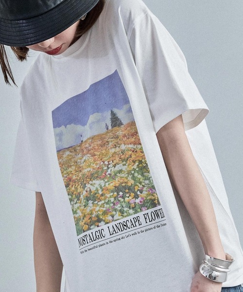 Fashion Letter（ファッションレター）の「フォトプリントTee（Tシャツ/カットソー・レディース・ブラック/オフホワイト・M）」の8枚目の写真