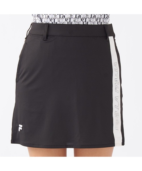 FILA GOLF(フィラゴルフ )の「FILA GOLF/フィラ ゴルフ ゴルフウェア 部分メッシュ エコ スカート インナーパンツ付き セットアイテム(スカート・レディース・ブラック系その他/ブラック/ホワイト・M/L/LL)」の11枚目の写真