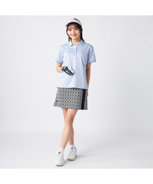 FILA GOLF(フィラゴルフ )の「FILA GOLF/フィラ ゴルフ ゴルフウェア 部分メッシュ エコ スカート インナーパンツ付き セットアイテム(スカート・レディース・ブラック系その他/ブラック/ホワイト・M/L/LL)」の22枚目の写真