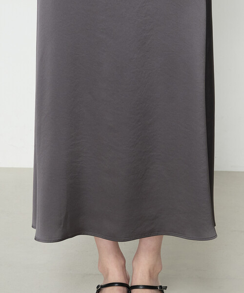 K.T KIYOKO TAKASE（キヨコタカセ）の「トリアセテート／ポリエステル キャミドレス（ワンピース・レディース・チャコール/ブラック・FREE）」の15枚目の写真