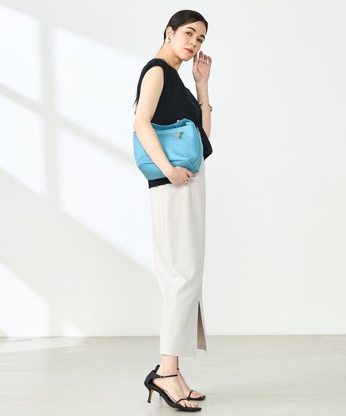 NOLLEY’S Sophi（ノーリーズソフィ）の「W&W ノースリーブプルオーバーカットソー（Tシャツ/カットソー・レディース・ブラック/チャコールグレー/ホワイト/ダークブラウン・38）」の17枚目の写真