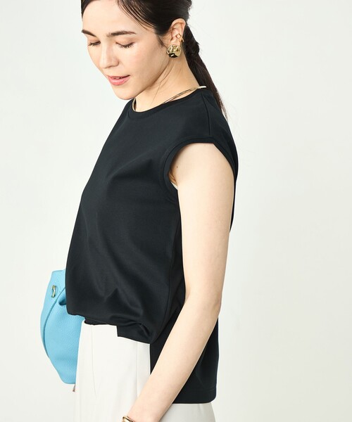 NOLLEY’S Sophi（ノーリーズソフィ）の「W&W ノースリーブプルオーバーカットソー（Tシャツ/カットソー・レディース・ブラック/チャコールグレー/ホワイト/ダークブラウン・38）」の20枚目の写真