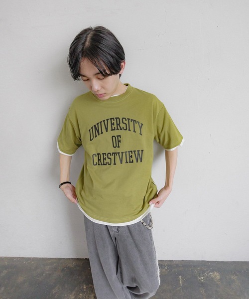 GLOBAL WORK（グローバルワーク）の「USAグラフィックT半袖/AND YUA ANY/147470（Tシャツ/カットソー・キッズ・グレー/ブラック/グレイッシュベージュ/ホワイト系6/グリーン系その他3/ベージュ/ホワイト系5/ダークグレー/レッド系その他6・LARGE/MEDIUM/SMALL）」の8枚目の写真