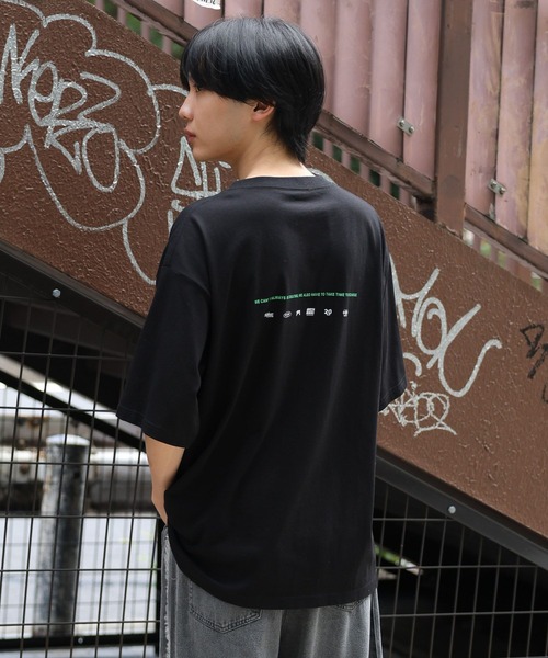 D&G Tシャツ 半袖 アナロググラフィック ブラック【国内発送】 USAグラフィックT半袖/AND YUA ANY/147470（Tシャツ/カットソー