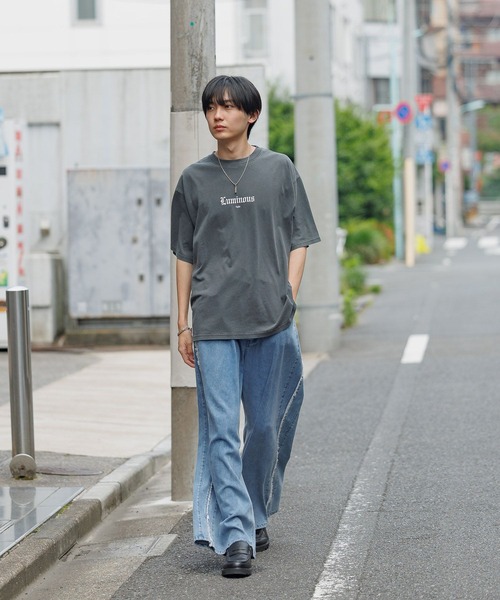GLOBAL WORK（グローバルワーク）の「USAグラフィックT半袖/AND YUA ANY/147470（Tシャツ/カットソー・キッズ・グレー/ブラック/グレイッシュベージュ/ホワイト系6/グリーン系その他3/ベージュ/ホワイト系5/ダークグレー/レッド系その他6・LARGE/MEDIUM/SMALL）」の14枚目の写真