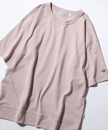 DISCUS | 2026SS新色追加 DISCUS/ディスカス USAコットン ヘビーウェイト オーバーサイズ ロゴワッペン刺繍 Tスウェット Tトレーナー 半袖Tシャツ レディース メンズ(Tシャツ/カットソー)