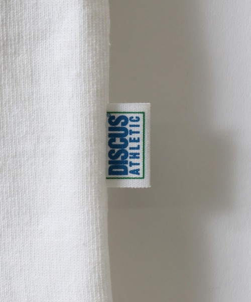 DISCUS（ディスカス）の「2026SS新色追加 DISCUS/ディスカス USAコットン ヘビーウェイト オーバーサイズ ロゴワッペン刺繍  Tスウェット Tトレーナー 半袖Tシャツ レディース メンズ（Tシャツ/カットソー・メンズ・オフホワイト/ブラック/グレイッシュベージュ/ピンクベージュ/オートミール/ネイビー/ダークグリーン/グレイッシュブルー/スミクロ・M/L/LL）」の17枚目の写真