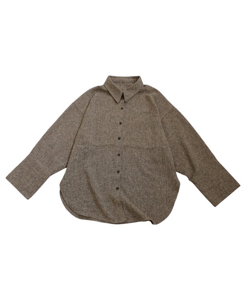 antiqua(アンティカ)の「サマーツイードシャツ(シャツ/ブラウス・レディース・ブラック/ブラウン/アイボリー・ONESIZE)」の21枚目の写真