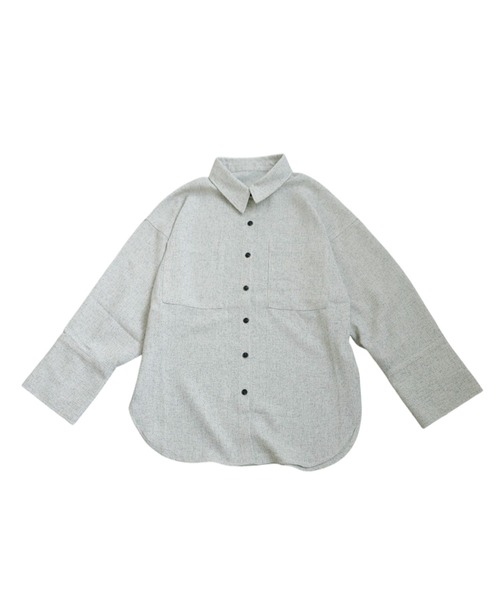 antiqua(アンティカ)の「サマーツイードシャツ(シャツ/ブラウス・レディース・ブラック/ブラウン/アイボリー・ONESIZE)」の19枚目の写真