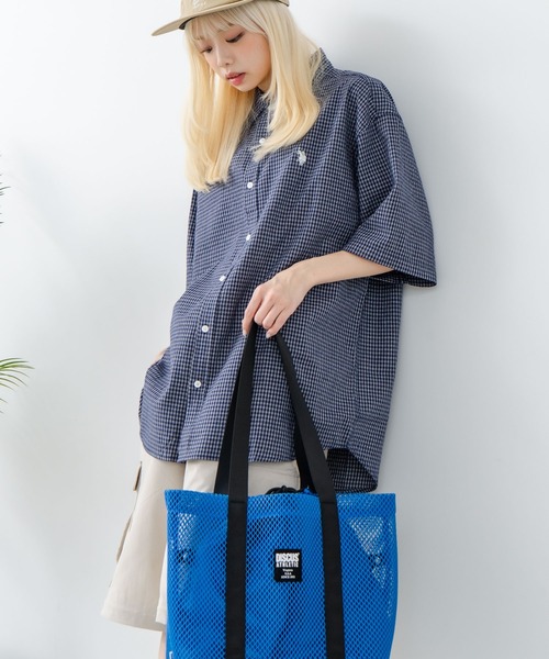 DISCUS（ディスカス）の「【DISCUS/ディスカス】メッシュトートバッグ（トートバッグ・レディース・ブルー/グレー/カーキ/ブラック/パープル・FREE）」の19枚目の写真